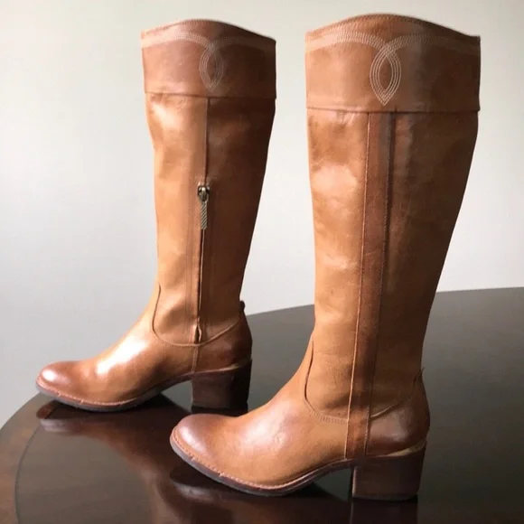 DONALD J PLINER Rustic Brown WILLI Leather Western Riding Boots 9 M - Picture 3 of 11